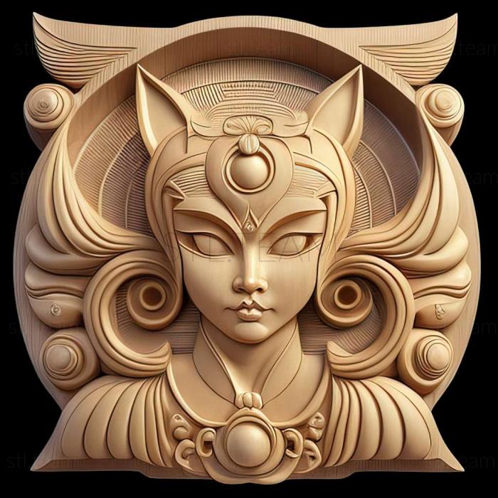 3D модель Кошка-компаньон Диана из Warrior Sailor Moon (STL)